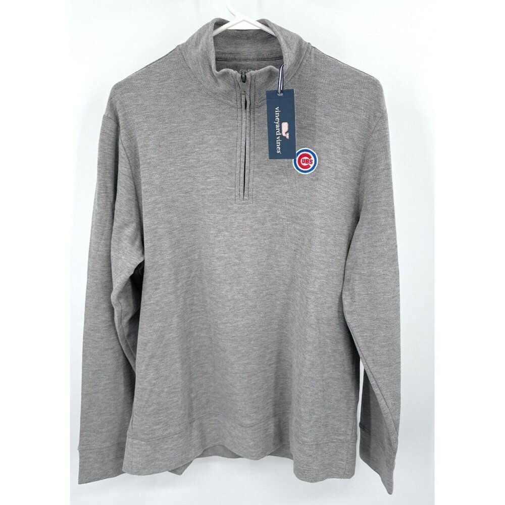 Vineyard Vines Gray Quarter-Zip Sweatshirt